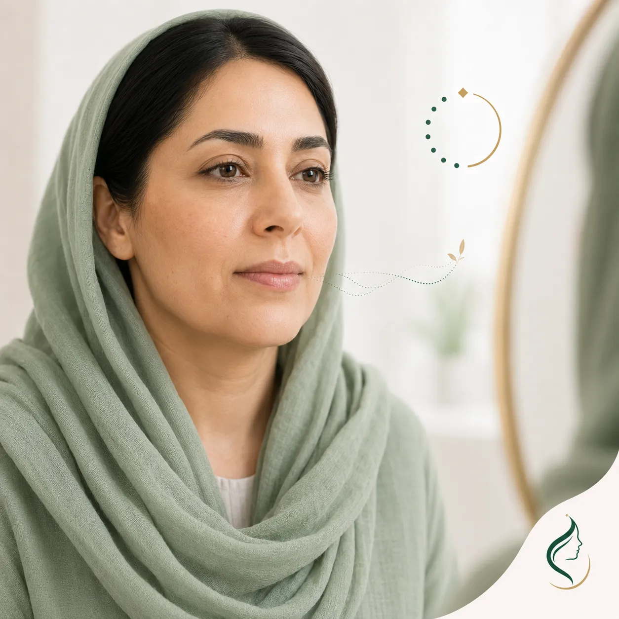 پایان تمرین عصب صورت با لب و فک رها و تنفس آرام