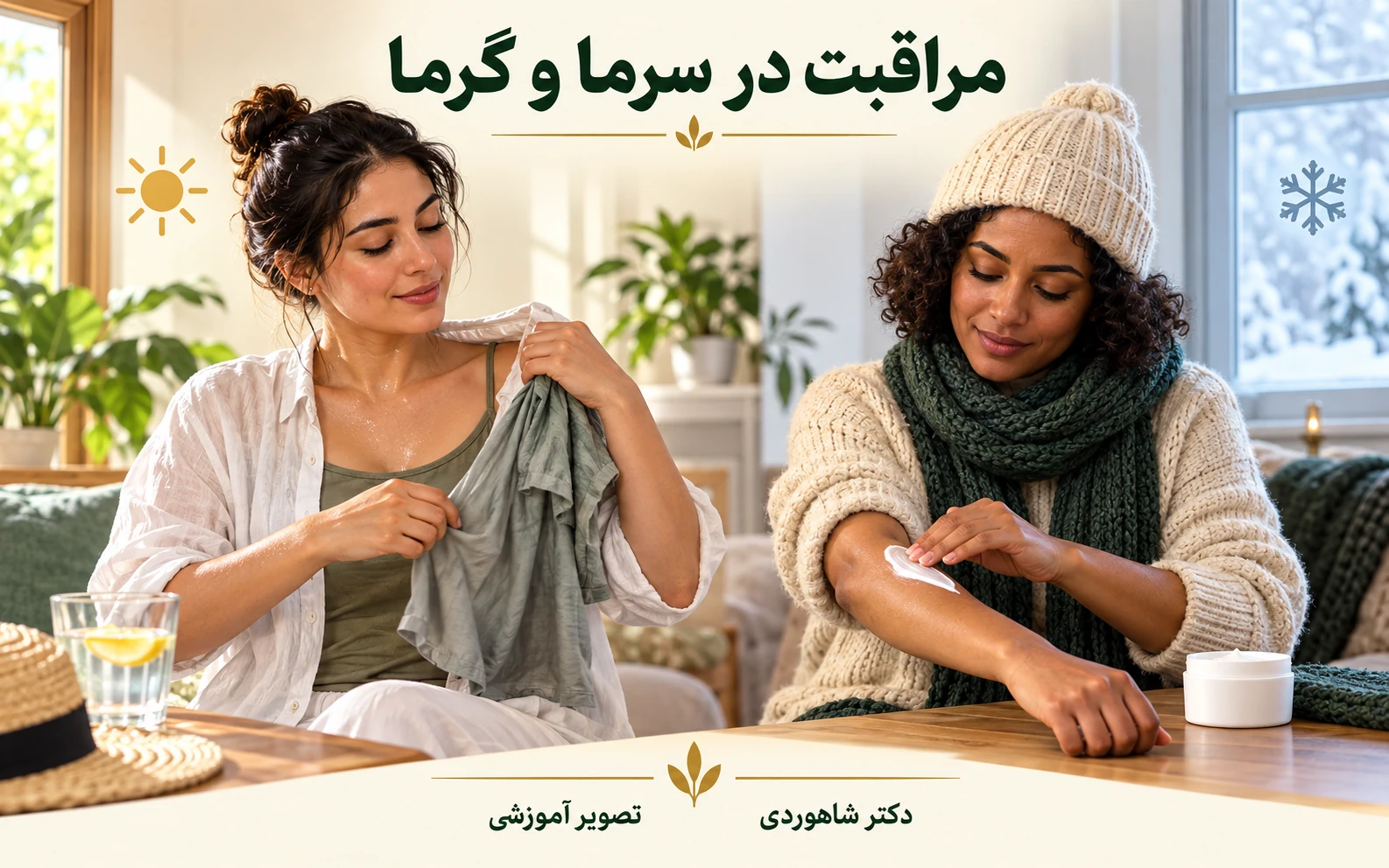 لباس سبک در گرما و مرطوبکننده در هوای سرد و خشک