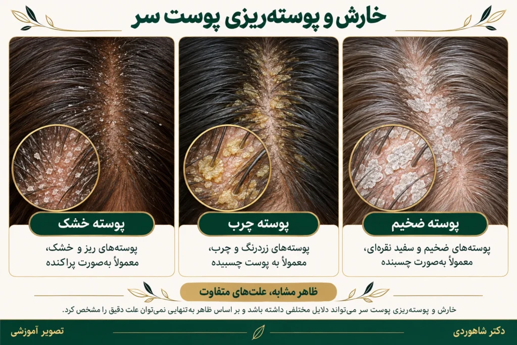 تصویر مقاله خارش و پوستهریزی پوست سر؛ از شوره تا علتهای دیگر