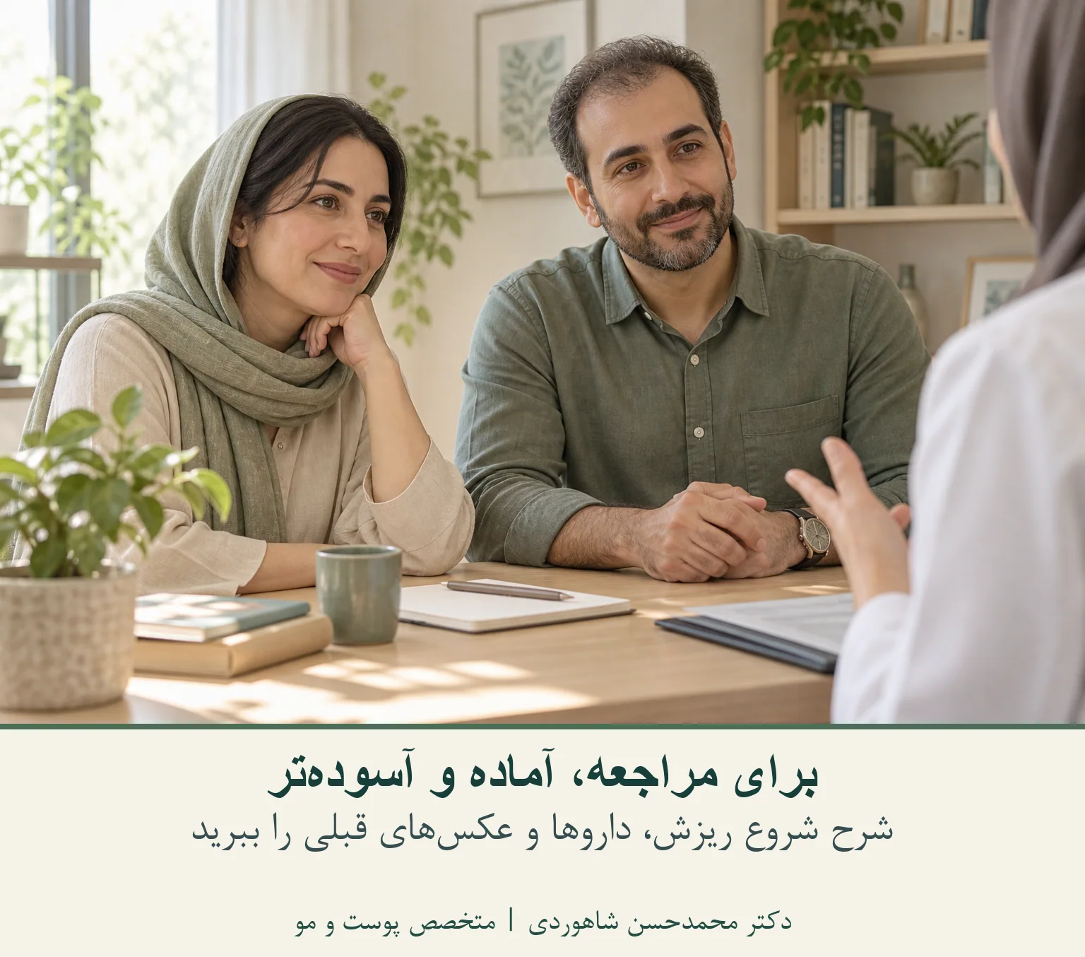 گفت‌وگوی دو مراجعه‌کننده با درمانگر در مطب