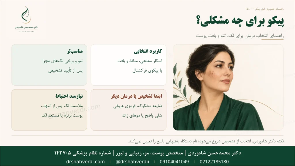 تصویر مقاله لیزر پیکو؛ راهنمای کامل درمان لک، جای جوش و پاک‌کردن تتو