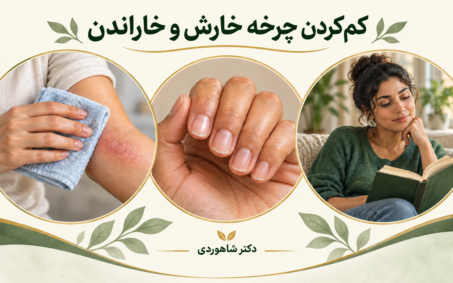 کمپرس خنک روی پوست، ناخن کوتاه و فعالیت آرام
