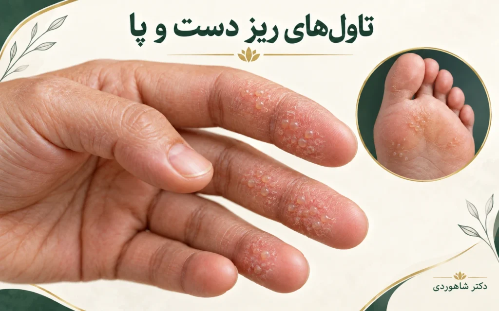 تصویر مقاله اگزمای دیس‌هیدروتیک؛ تاول ریز و خارش کف دست و پا