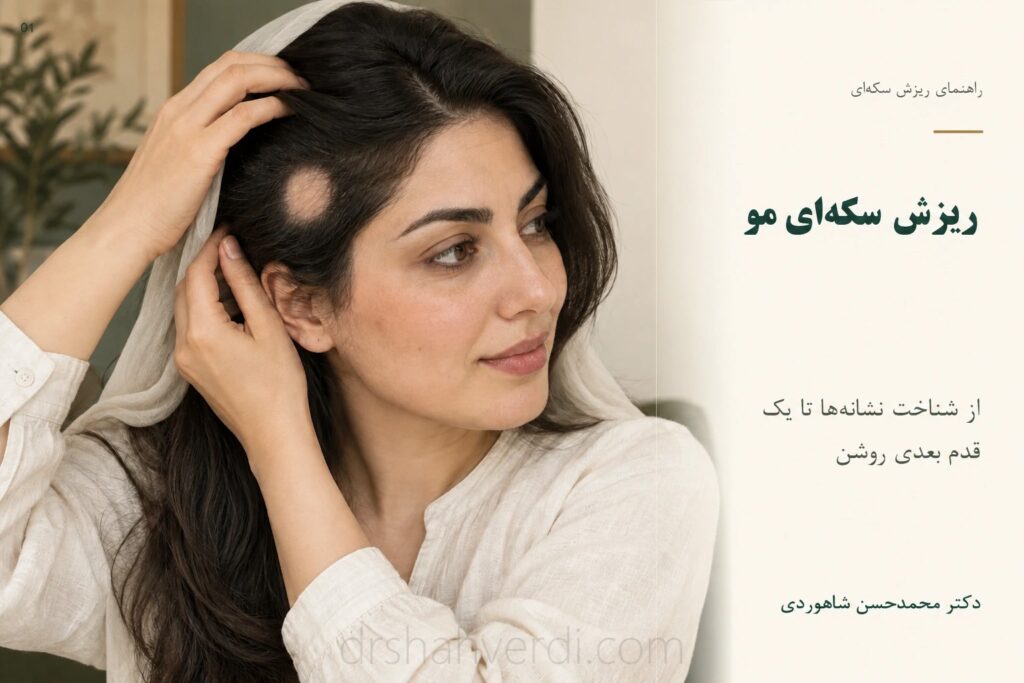 تصویر مقاله ریزش سکه‌ای مو؛ از نشانه‌ها تا درمان و پیگیری