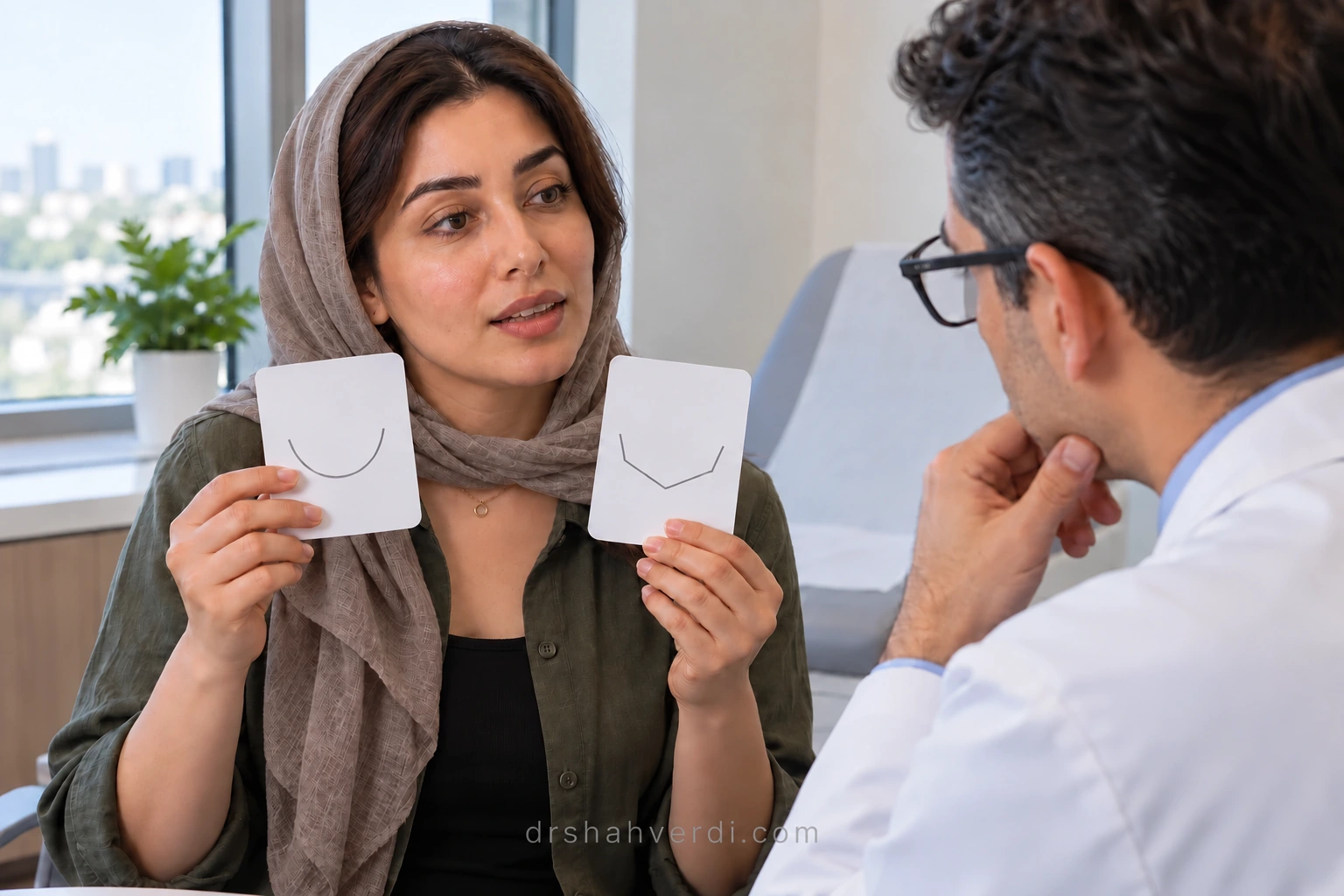 بیان ترجیح شخصی درباره فرم چانه