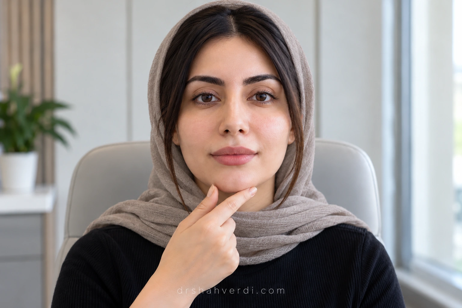 بررسی تقارن عرض چانه
