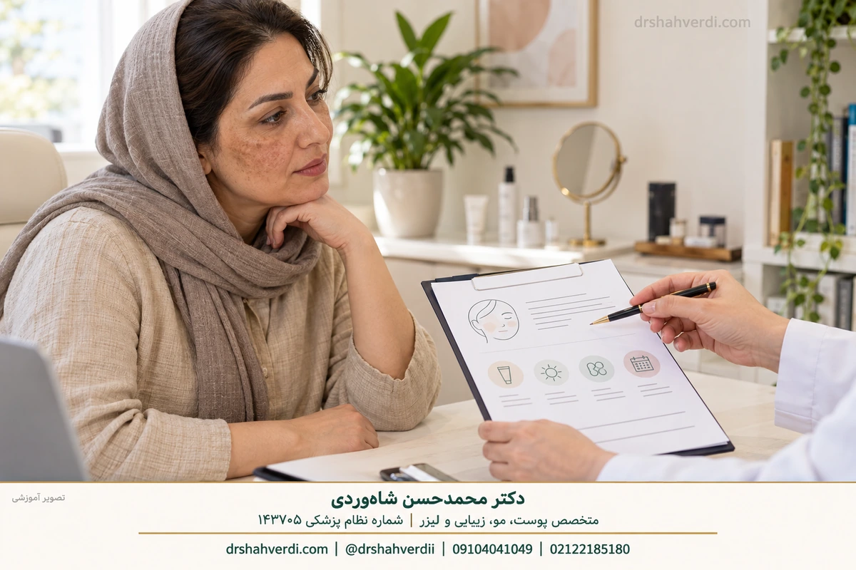 مدل آموزشی در حال گفتگوی درباره برنامه درمان