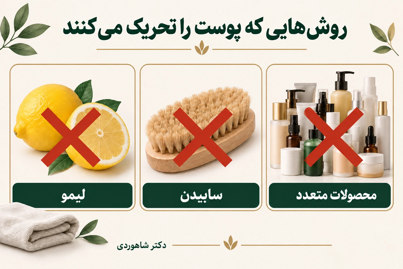 لیمو، برس زبر و محصولات متعدد با علامت پرهیز روی تصویر