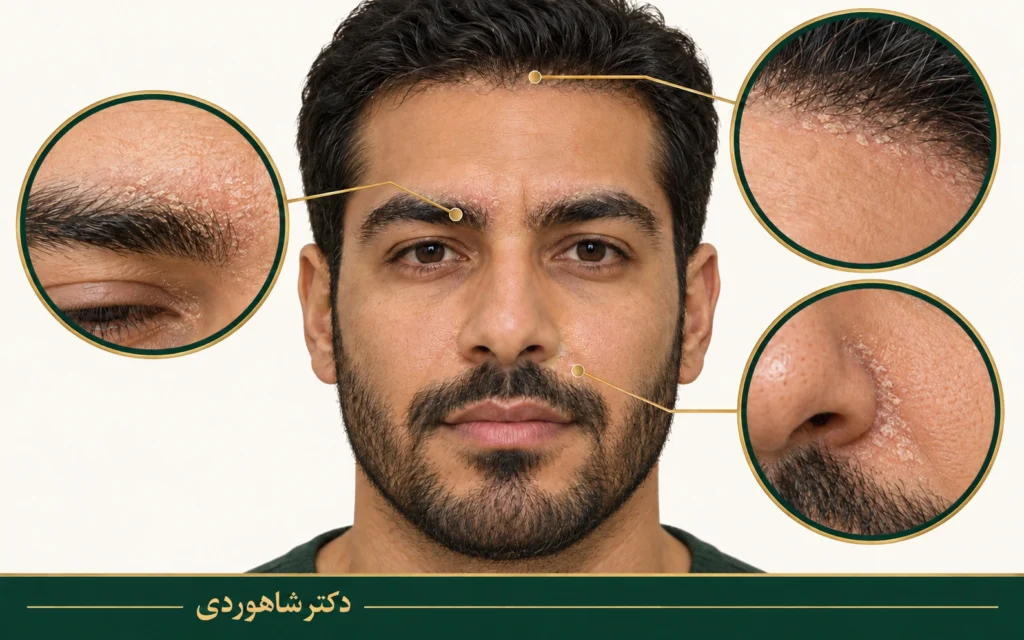 Comparison of dry, greasy and thick scaling on the scalp