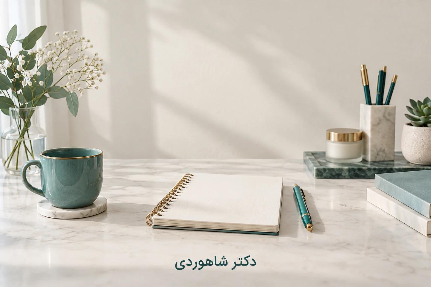 دفتر و قلم برای ثبت روند تغییرات پوست