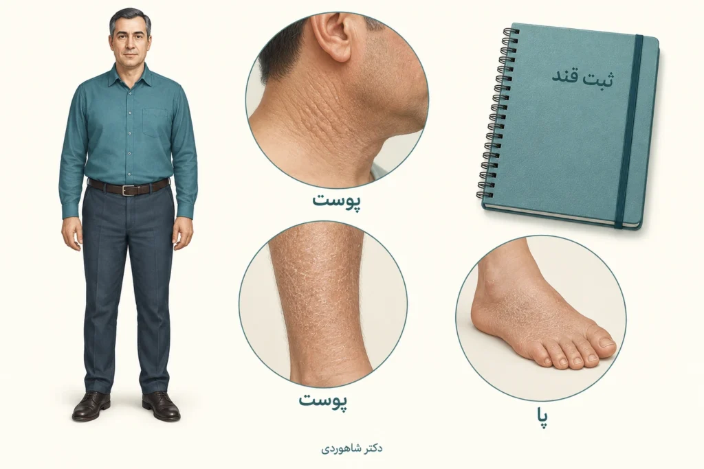تصویر مقاله دیابت و پوست؛ خارش، عفونت، تاول و مراقبت از زخم