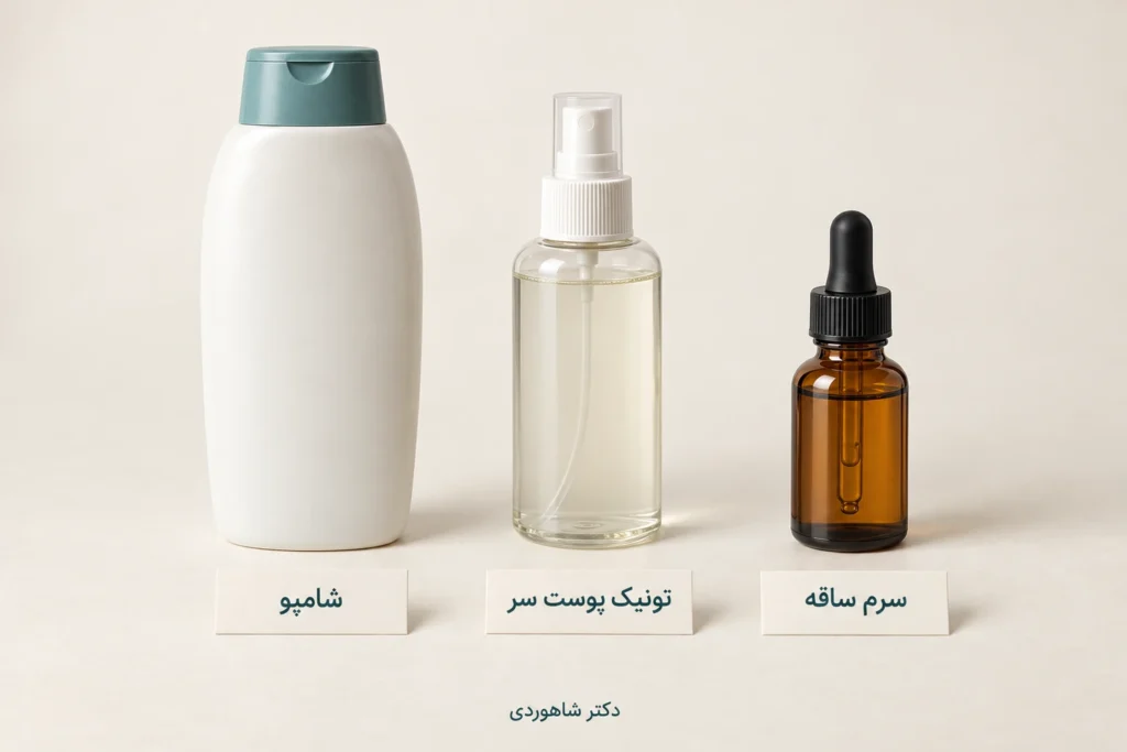 تصویر مقاله شامپو، تونیک و سرم ضدریزش؛ چگونه ترکیبات و ادعاها را بررسی کنیم؟
