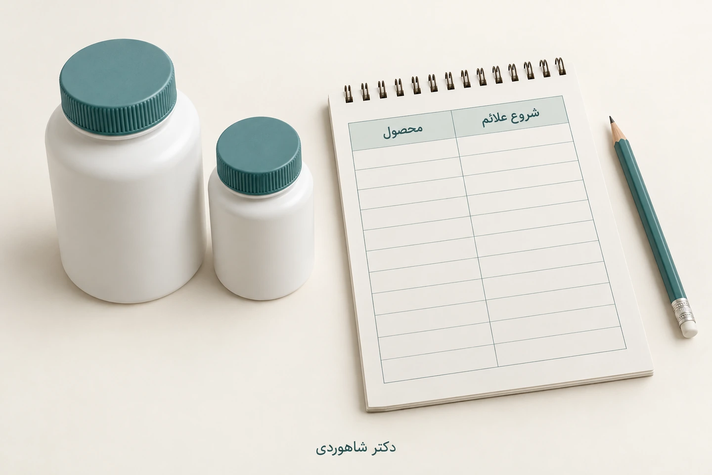 بسته محصولات و یادداشت زمان شروع علائم