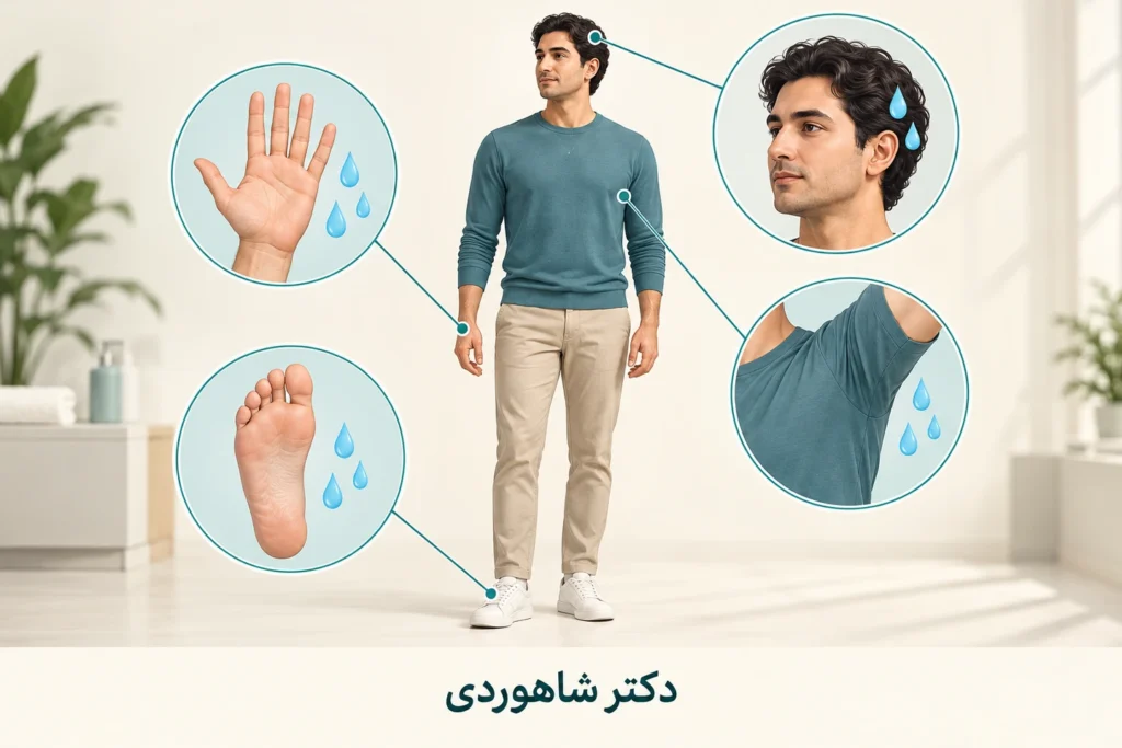 تصویر مقاله تعریق زیاد؛ علتها، بررسی اولیه و انتخاب درمان