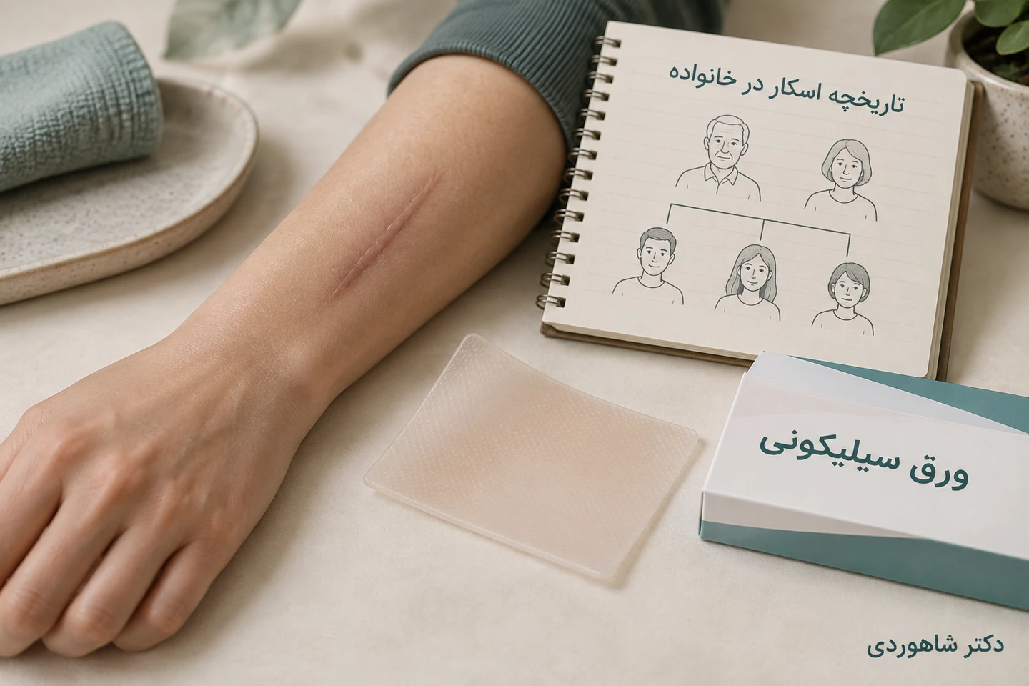 سابقه اسکار و مراقبت متناسب از پوست ترمیمشده