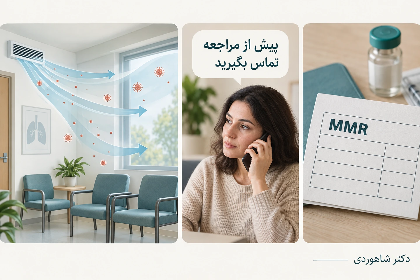 تماس پیش از حضور در مرکز و بررسی سابقه واکسن