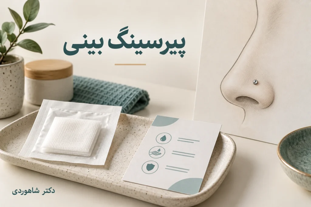 تصویر مقاله پیرسینگ بینی؛ انواع، مراقبت، برجستگی و علائم عفونت