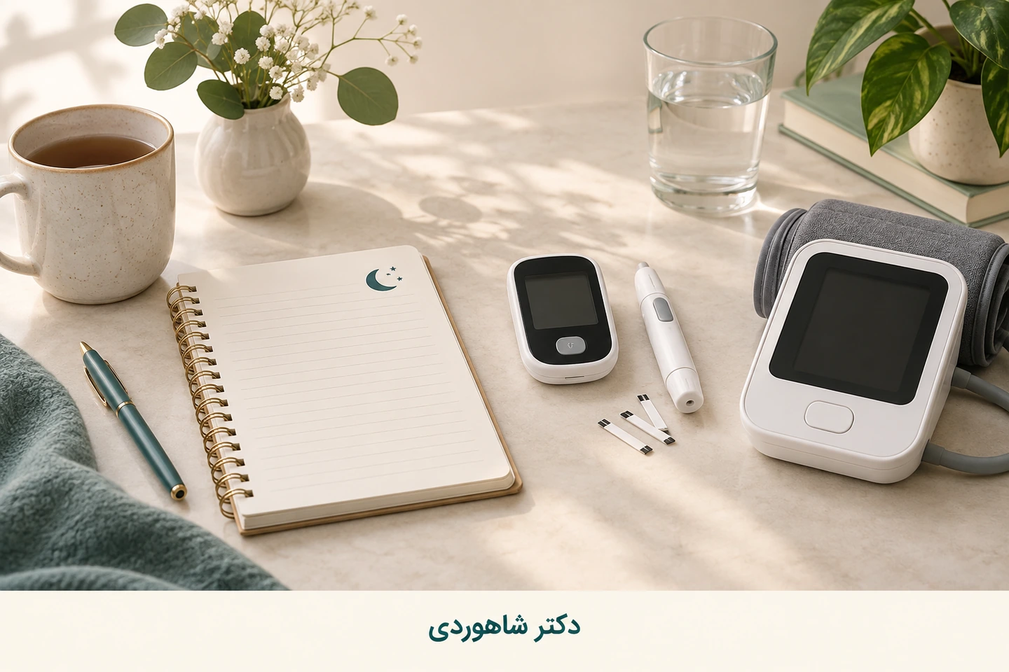 دفتر ثبت خواب و علائم و ابزار قند و فشار بدون نتیجه آزمایش