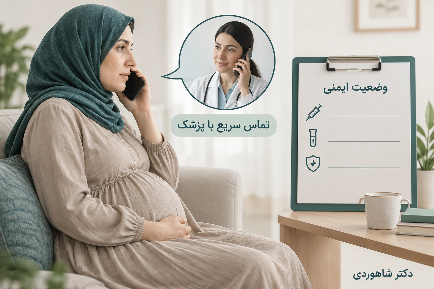 پیگیری تماس احتمالی با سرخجه در بارداری