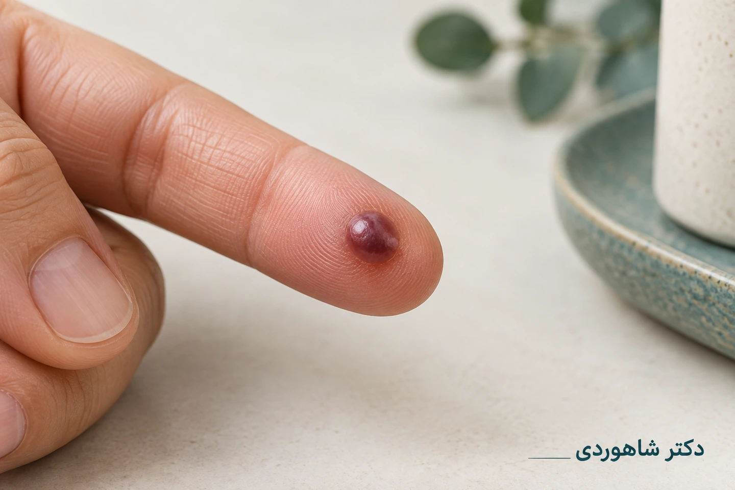 تاول خونی پس از فشار یا ضربه