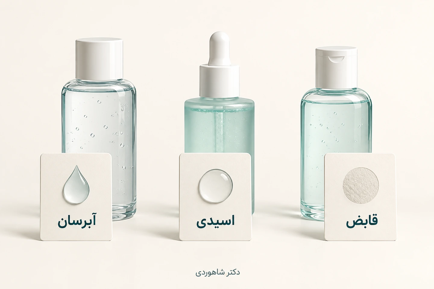 مقایسه تونر آبرسان، اسیدی و قابض