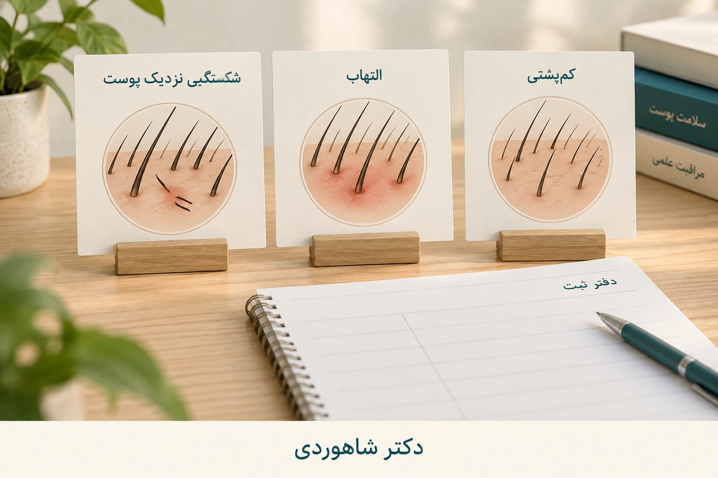سه کارت شکستگی نزدیک پوست، التهاب و کمپشتی کنار دفتر ثبت