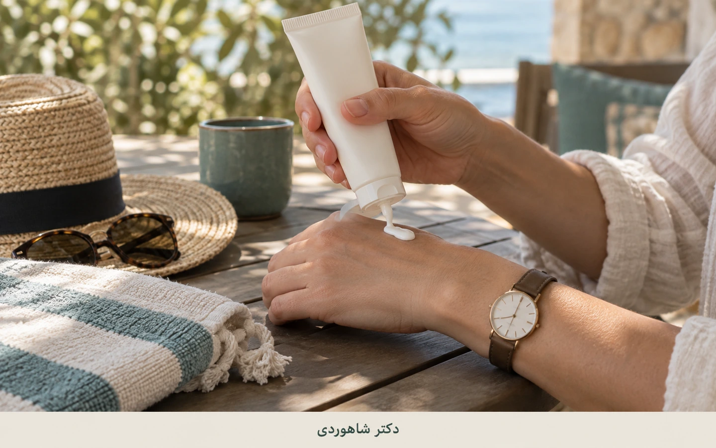 تمدید ضدآفتاب پس از حضور در فضای باز و تماس با آب یا عرق