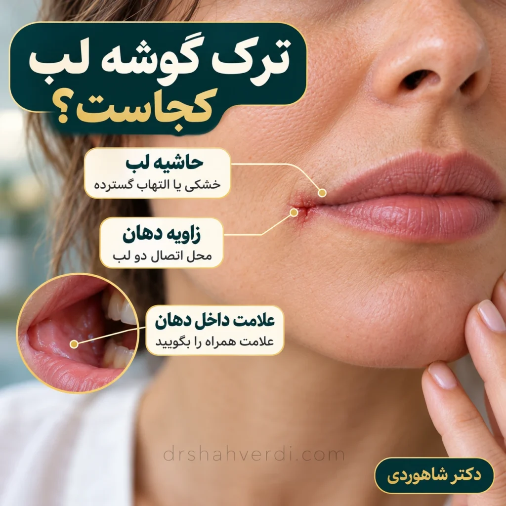 تصویر مقاله ترک و التهاب گوشه لب؛ علت‌ها و راه بررسی کیلیت زاویه‌ای