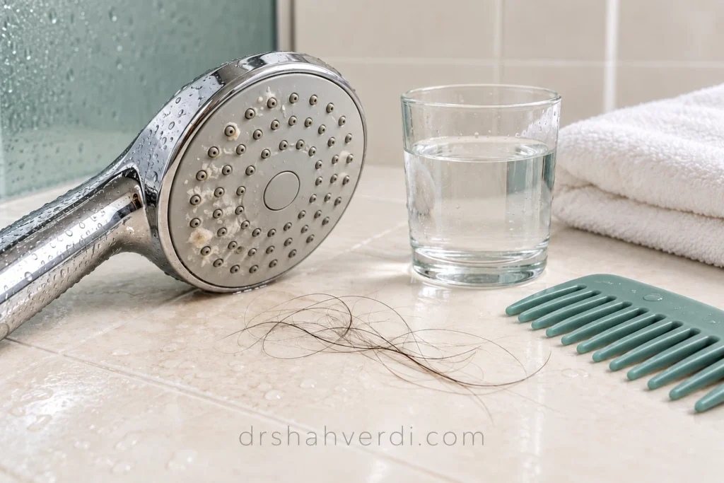 تصویر مقاله آب سخت، رسوب و ریزش مو؛ آیا فیلتر حمام مشکل را حل می‌کند؟