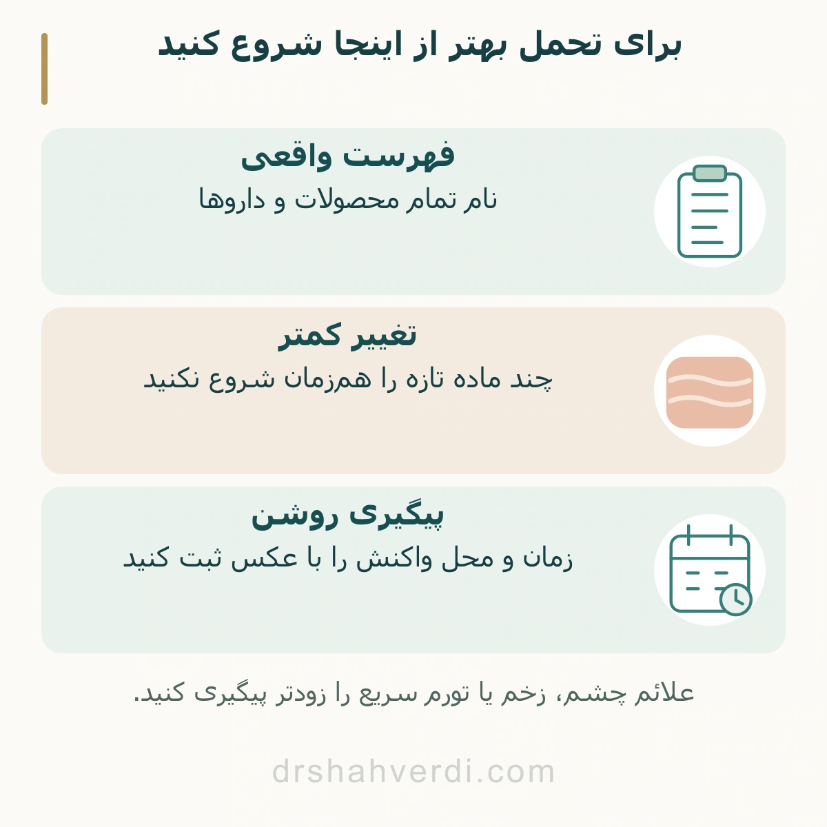 برای تحمل بهتر از اینجا شروع کنید؛ فهرست واقعی، تغییر کمتر، پیگیری روشن