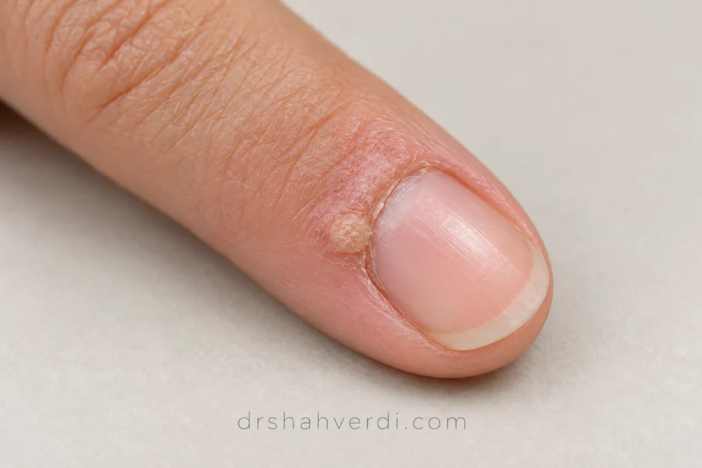 تصویر مقاله زگیل دور ناخن؛ چرا کندن و درمان خانگی ممکن است به ناخن آسیب بزند؟
