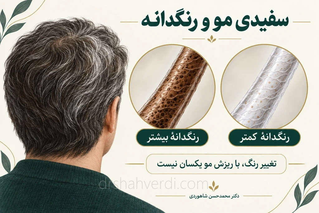 تصویر مقاله درمان سفیدی مو: واقعیت علمی یا تبلیغات؟