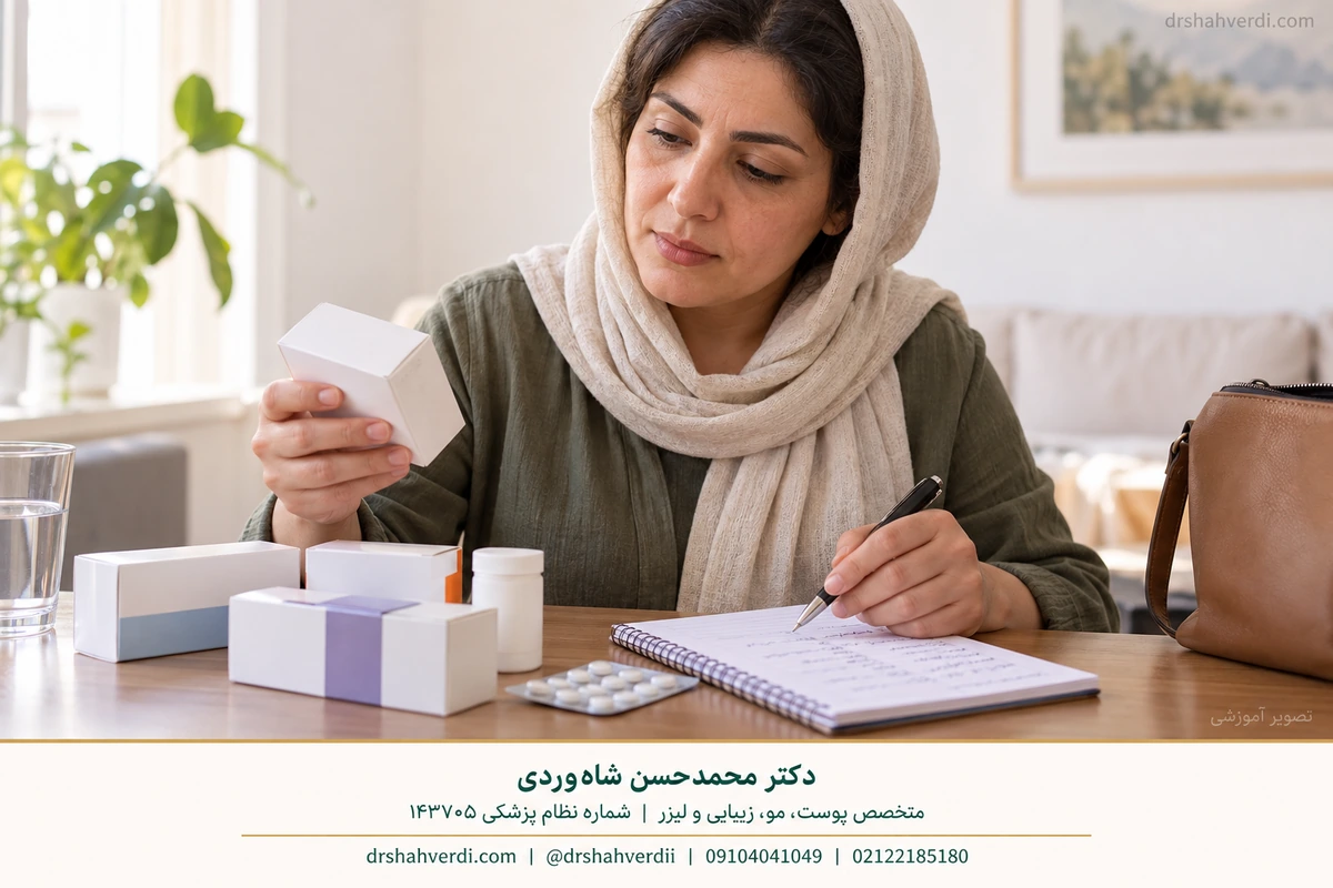 A medicine list prepared for clinical review