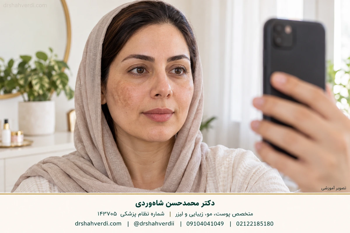 ثبت عکس پوست با شرایط ثابت